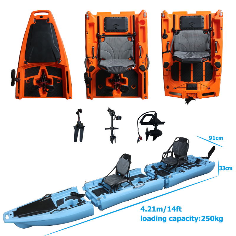 14FT 2 Person Detachable  Peda – Fishing Kayak Sit On Top recenzja i cena