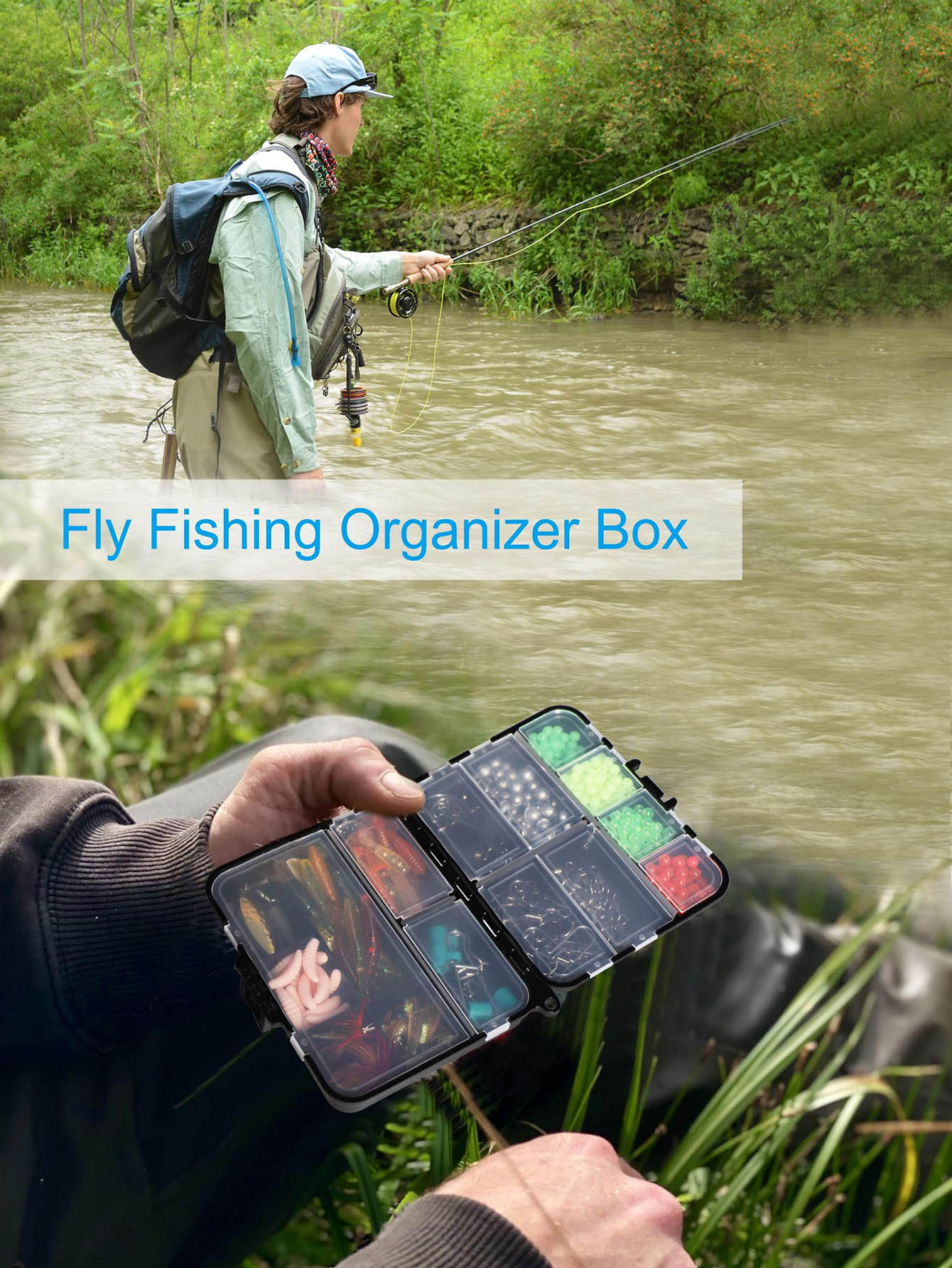 Small Tackle Box Organizer Min – Fishing Kayak Crate recenzja i cena