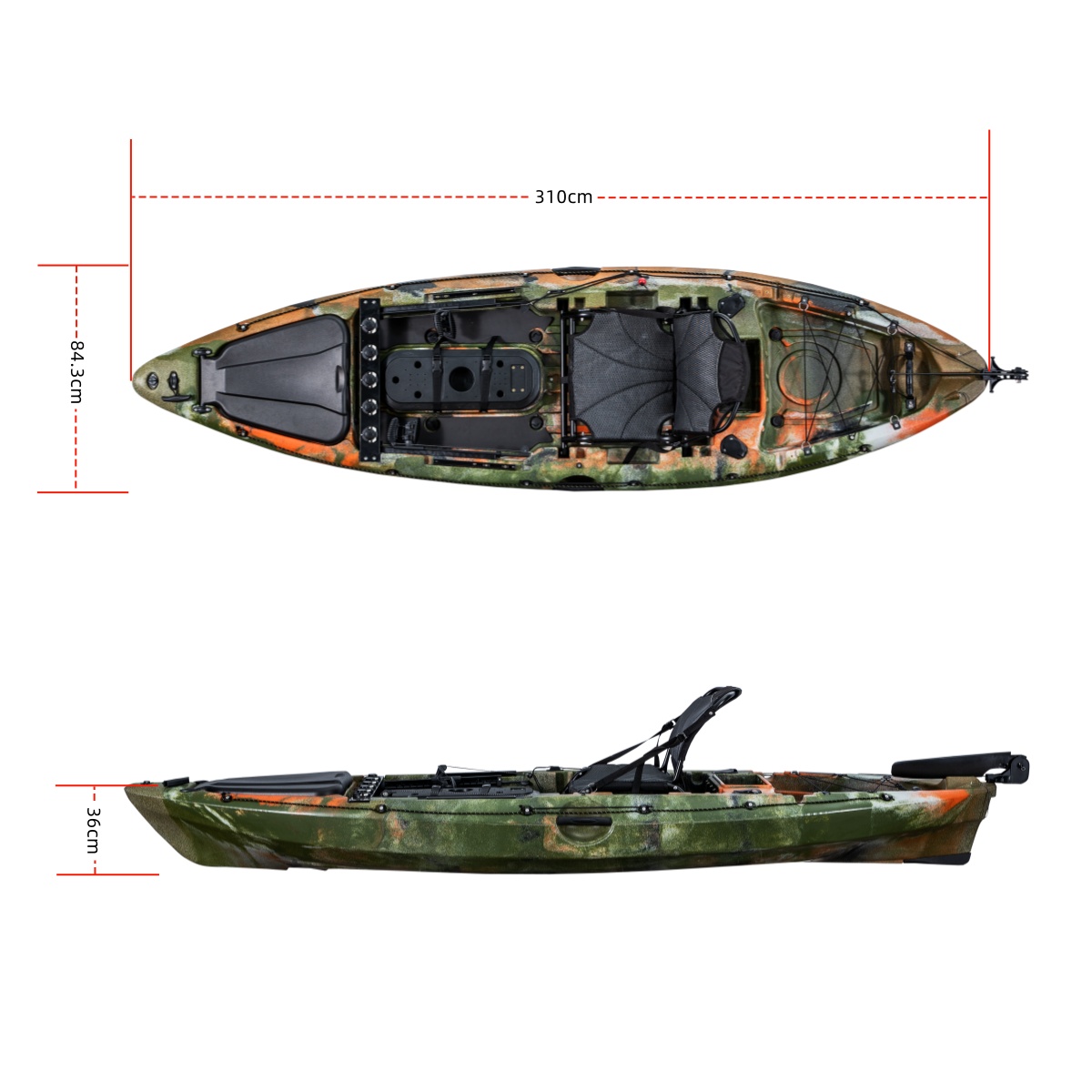 LSF First-class Single Fishing – Fishing Kayak Pedal Drive recenzja i cena