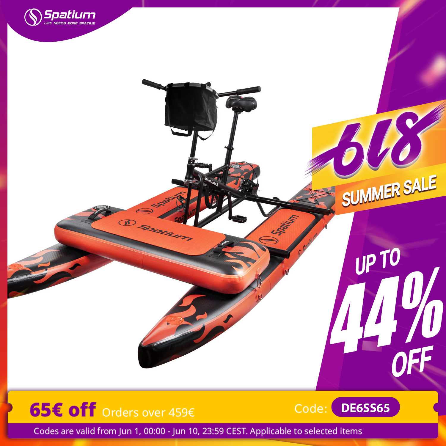 Spatium Sup Water Bike 3.0 Inf – Fishing Kayak Pedal Drive recenzja i cena