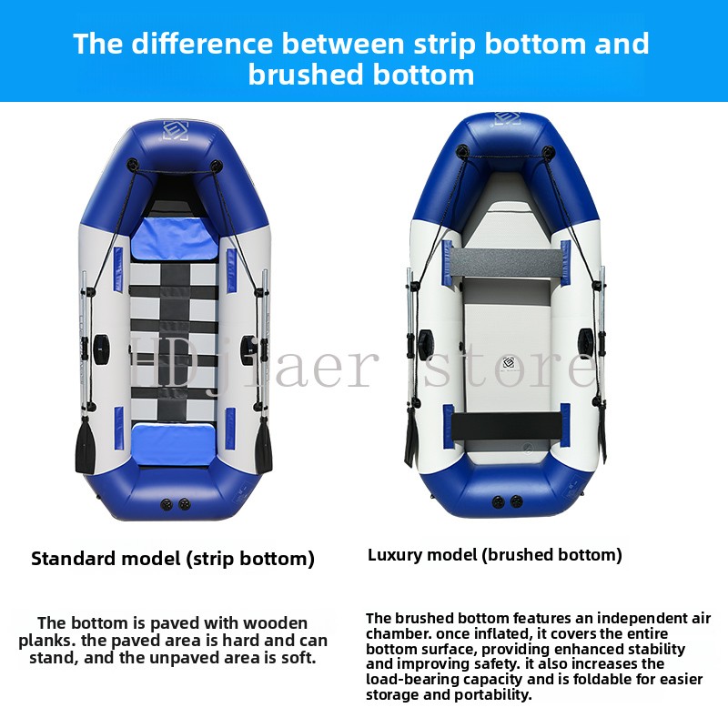 Inflatable Boat with Hard Bott – Fishing Kayak Inflatable recenzja i cena
