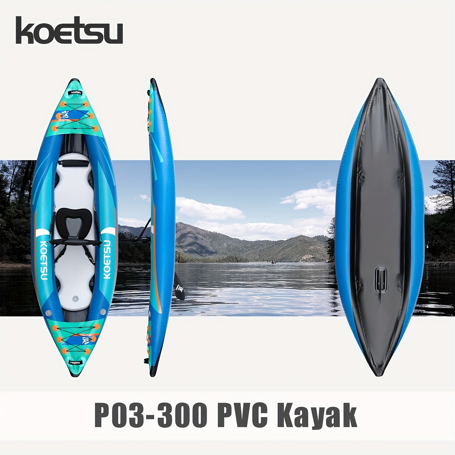 KOETSU P03 brushed inflatable  – Fishing Kayak Inflatable recenzja i cena